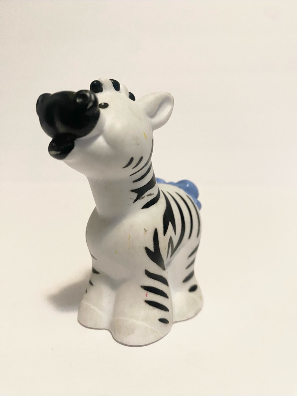 Little People Zebra Zoo Carnival Y2K Animal Blue Bow Noahs Ark Fisher 4/$20 🛑